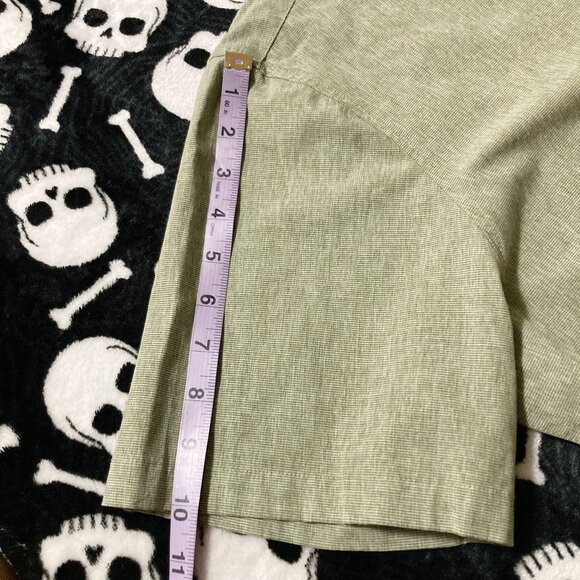 FARWEST Dusty sage green short-sleeve button-down men's shirt ~ XL 1X summer top - Picture 8 of 12